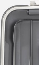 IRIS 3-Piece WeatherPro Airtight Stackable Dog, Cat & Bird Food Storage Container Combo with Scoop & Treat Box, White/Gray, 41-lb slide 2 of 9