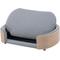 Show in main carousel: Zeus & Ruta Bulldog Dog Bed, Light Grey/Natural, 38.58 x 26.77 x 10.63-in slide 5 of 7