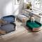 Show in main carousel: Zeus & Ruta Bulldog Dog Bed, Light Grey/Natural, 38.58 x 26.77 x 10.63-in slide 4 of 7