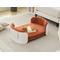 Show in main carousel: Zeus & Ruta Huskey Dog Bed, Orange/White, 33.66 x 20.08 x 10.24-in slide 5 of 7