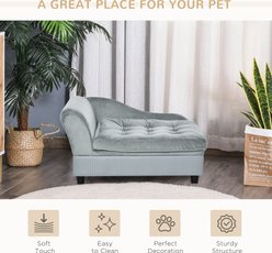 Zeus & Ruta Hidden Storage Dog Bed, 30 x 17.75 x 16.25-in, Gray slide 2 of 7