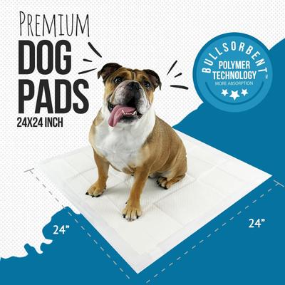Show full view: Bulldogology Pet Solutions Puppy Training Pads, 24 x 24-in, 150 count slide 2 of 9