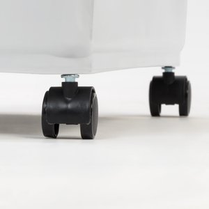 IRIS WeatherPro Airtight Dog, Cat & Bird with Scoop Food Storage Container, 30-lb, White