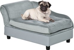 Zeus & Ruta Hidden Storage Dog Bed, 30 x 17.75 x 16.25-in, Gray slide 1 of 7