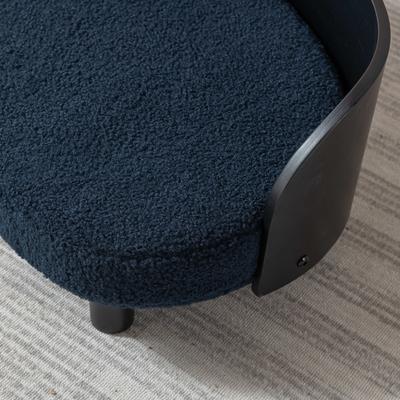 Show full view: Zeus & Ruta Corgi Dog Bed, 25.98 x 15.75 x 10.63-in, Black/Blue slide 4 of 7