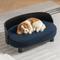 Show in main carousel: Zeus & Ruta Corgi Dog Bed, 25.98 x 15.75 x 10.63-in, Black/Blue slide 2 of 7