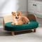 Show in main carousel: Zeus & Ruta Corgi Dog Bed, 25.98 x 15.75 x 10.63-in, Natural/Green slide 1 of 7