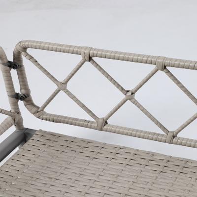 Show full view: Zeus & Ruta Rattan Sofa Dog Bed, 25 x 19 x 13-in, Grey/White slide 7 of 8