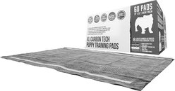 Bulldogology Pet Solutions Carbon Black Puppy Training Pads, 24 x 35-in, 60 count