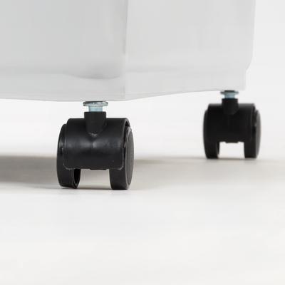 Show full view: IRIS 3-Piece WeatherPro Airtight Stackable Dog, Cat & Bird Food Storage Container Combo with Scoop & Treat Box, White/Gray, 41-lb slide 8 of 11