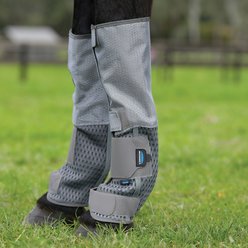 WeatherBeeta ComFiTec Hexi Shield Horse Fly Wraps, Gray/Silver, Full