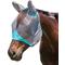 Show in main carousel: WeatherBeeta ComFiTec Deluxe Fine Mesh Horse Fly Mask with Ears, Gray/Turquoise, Full slide 2 of 3