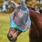 Show in main carousel: WeatherBeeta ComFiTec Deluxe Fine Mesh Horse Fly Mask with Ears, Gray/Turquoise, Full slide 1 of 3