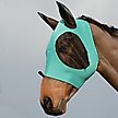 Show in main carousel: WeatherBeeta Stretch Bug Eye Saver Horse Fly Mask with Ears, Turquoise/Black, Full slide 1 of 2