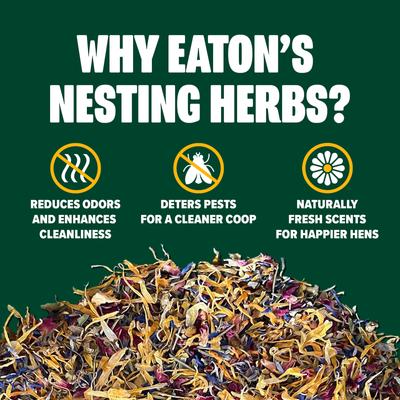 Show full view: Eaton Pet & Pasture Premium Aromatic Blend Chicken Nesting Herbs, 10-oz bag slide 3 of 7