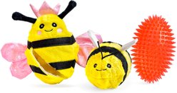 Patchwork Pet Prickles Queen Bee with Bumble Bee Tough Dog Ball