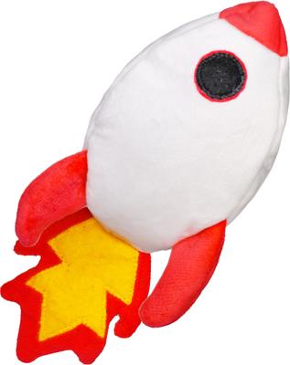 Show full view: Patchwork Pet Prickles Rocketship with Astronaut Tough Dog Ball slide 3 of 3