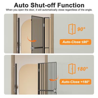 Show full view: LovMor 61-in Extra Tall Adjustable Width Dog & Cat Gate, Black, 30.2 to 32.6-in slide 9 of 10