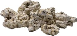 Aqua Natural Reef Aquarium Rock, White, 10-lb