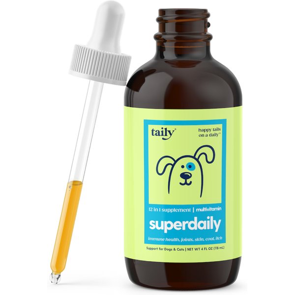 Taily Superdaily Bacon Flavored Liquid Multivitamin for Dogs & Cats, 4-fl oz bottle