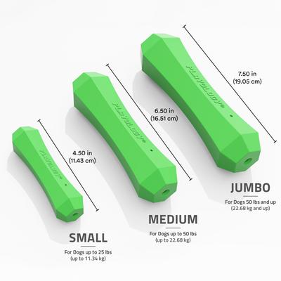 Show full view: Playology Holiday Turkey Scented Squeaky Chew Stick Dog Toy, Green, Medium slide 5 of 7