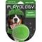 Show in main carousel: Playology Christmas Holiday Turkey Scented Squeaky Chew Ball Dog Toy, Green, Medium slide 1 of 7