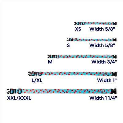 Show full view: Frisco Watermelon Print Summer Dog Collar, M: 14 to 20-in neck, 3/4-in wide slide 6 of 12
