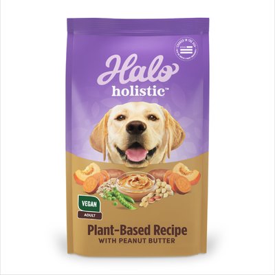 Halo Halo Holistic Plant-Based Adult Vegan Peanut Butter Recipe Dry Dog Food, 10-lb bag