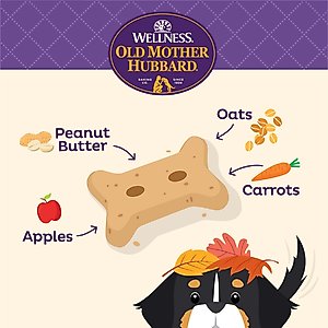 Old Mother Hubbard by Wellness Fall Favorite P-Nutter Oven-Baked Biscuits Dog Treats, 16-oz bag