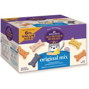 Old Mother Hubbard by Wellness Classic Original Mix Natural Small Oven-Baked Biscuits Dog Treats, 6-lb box