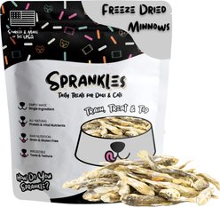 Sprankles Minnows Freeze-Dried Raw Dog & Cat Treats, Grain-Free, 3-oz bag