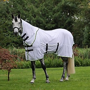 Shires Equestrian Products Asker Horse Fly Sheet Neck Attachment, White, Small