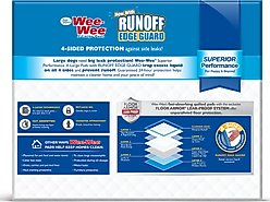 Wee-Wee Pads Superior Performance with Runoff Edge Guard Dog Pee Pads, X-Large, 28 x 34-in, 75 count slide 2 of 8