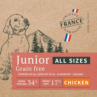 Show full view: Bab'in Signature Puppy Grain-Free Chicken Dry Dog Food, 6.61-lb bag slide 1 of 6