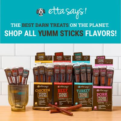 Show full view: Etta Says! Turkey Yumm Sticks Human Grade Turkey Jerky Dog Treats, 1 count slide 9 of 12