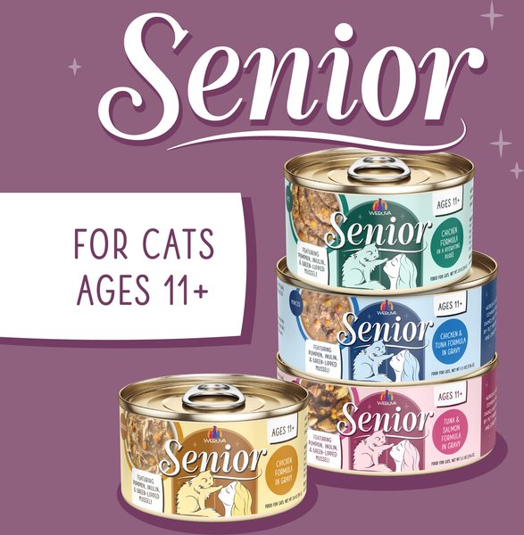 Weruva Senior Grain-Free Chicken Formula in Gravy Wet Cat Food