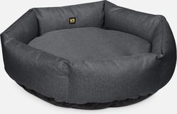 K9 Ballistics Tough Ripstop Round Bolster Dog Bed, Titanium Premium Finish, Large