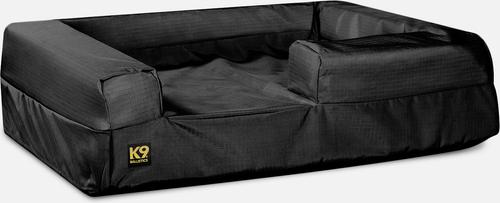 Show full view: K9 Ballistics Tough Ripstop 3.5 Orthopedic Bolster Dog Bed, Obsidian Black, Medium slide 2 of 5