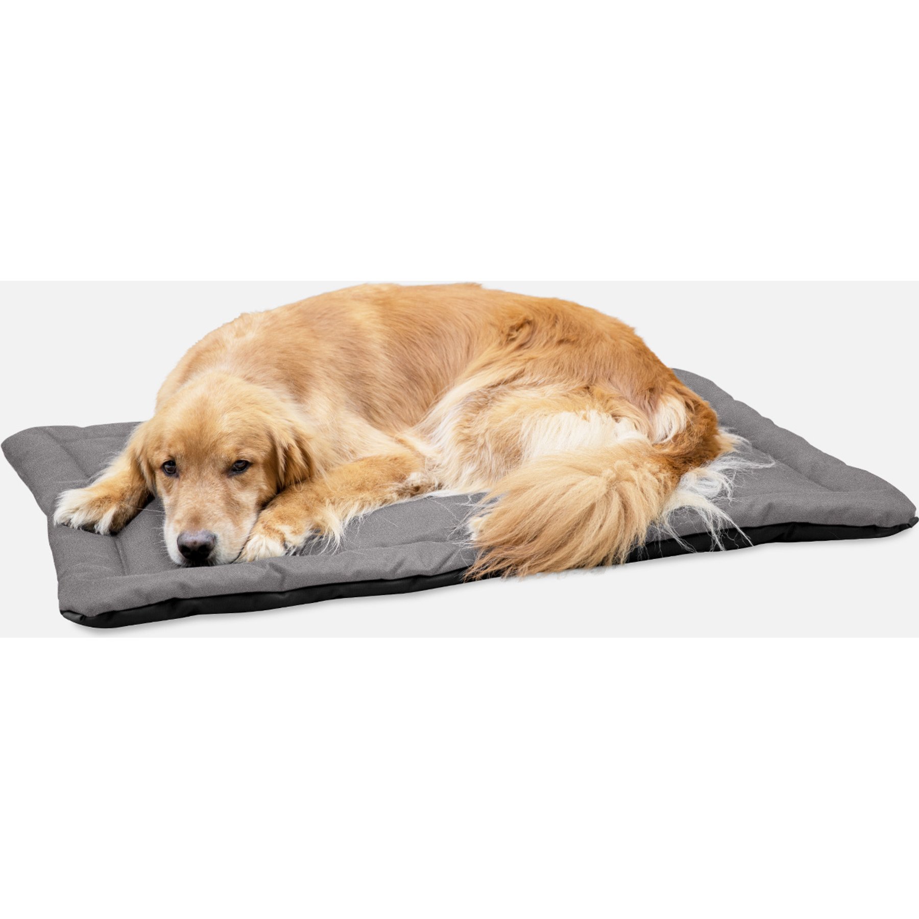 K9 Ballistics Tough Ripstop Dog Crate Mat, Light Gray Velvet, Large