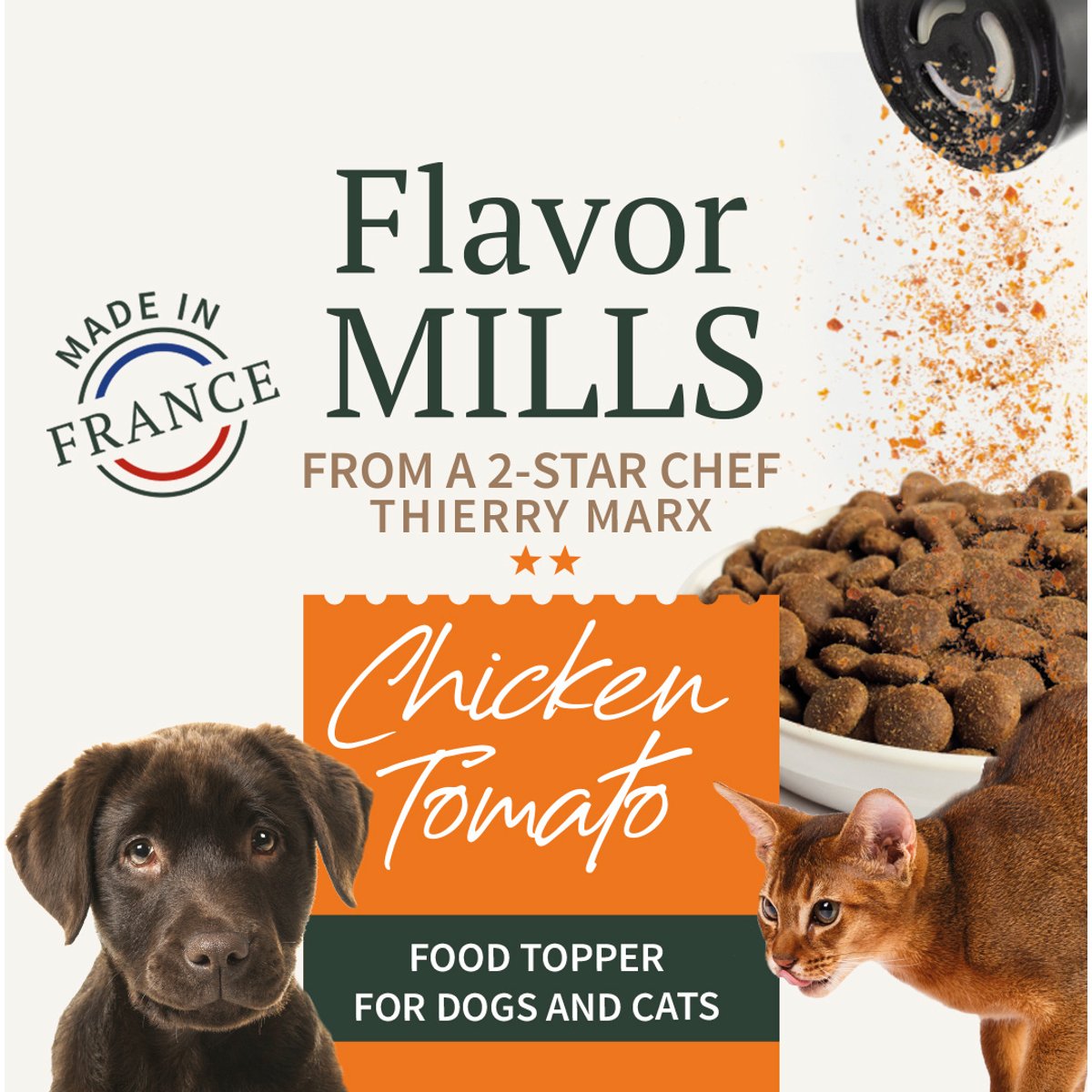 Bab'in Flavour Mill Tomato & Chicken Dog Food Topper, 45-gm jar