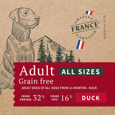 Show full view: Bab'in Signature Adult Grain-Free Duck Dry Dog Food, 26.4-lb bag slide 1 of 7