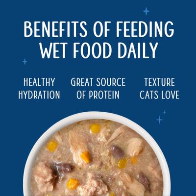 Show full view: Weruva Senior Grain-Free Chicken & Tuna Formula in Gravy Wet Cat Food, 5.5-oz can, case of 8 slide 6 of 11