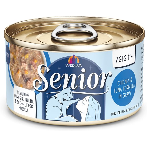Weruva Senior Grain-Free Chicken & Tuna Formula in Gravy Wet Cat Food