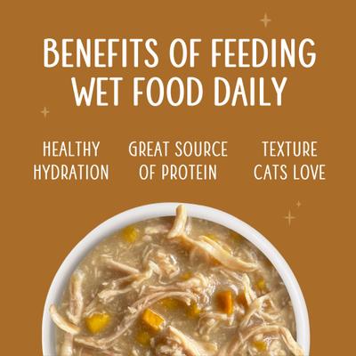 Show full view: Weruva Senior Grain-Free Chicken Formula in Gravy Wet Cat Food, 5.5-oz can, case of 8 slide 6 of 11