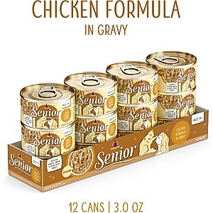 Weruva Senior Grain-Free Chicken Formula in Gravy Wet Cat Food, 3-oz can, case of 12
