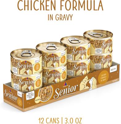 Show full view: Weruva Senior Grain-Free Chicken Formula in Gravy Wet Cat Food, 3-oz can, case of 12 slide 3 of 11
