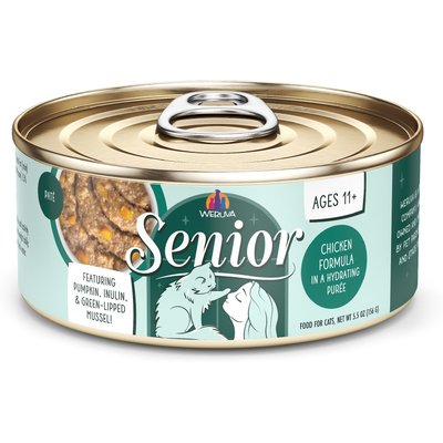 Weruva Weruva Senior Grain-Free Chicken Formula in Hydrating Puree Wet Cat Food, 5.5-oz can, case of 8