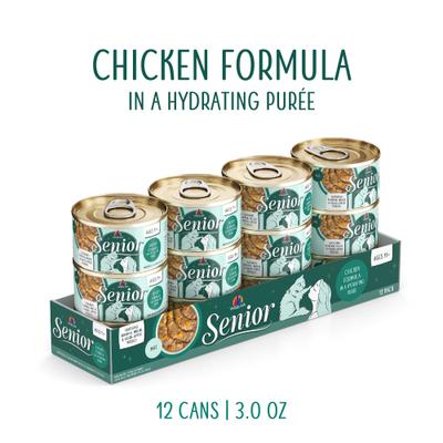 Show full view: Weruva Senior Grain-Free Chicken Formula in Hydrating Puree Wet Cat Food, 3-oz can, case of 12 slide 3 of 11