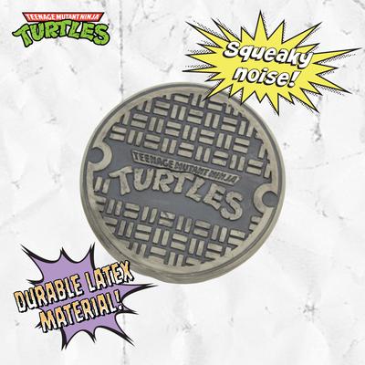 Show full view: Teenage Mutant Ninja Turtles Squeaky Sewer Cover Dog Chew Toy slide 2 of 7