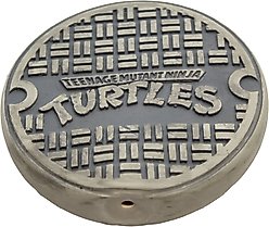 Teenage Mutant Ninja Turtles Squeaky Sewer Cover Dog Chew Toy